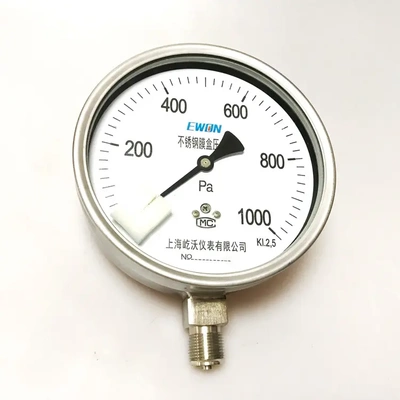 不锈钢膜盒压力表超微压微压表
