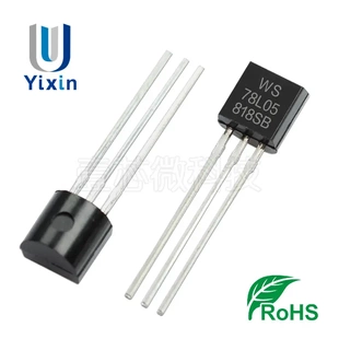 直营 78L05 TO-92 0.1A 30V 直插三端稳压器 WS78L05 稳压IC