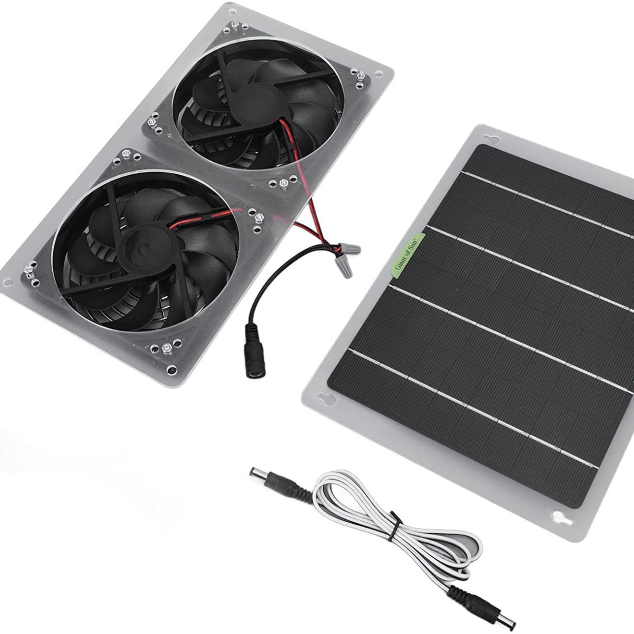 太阳能电池板排气扇100W12V防水