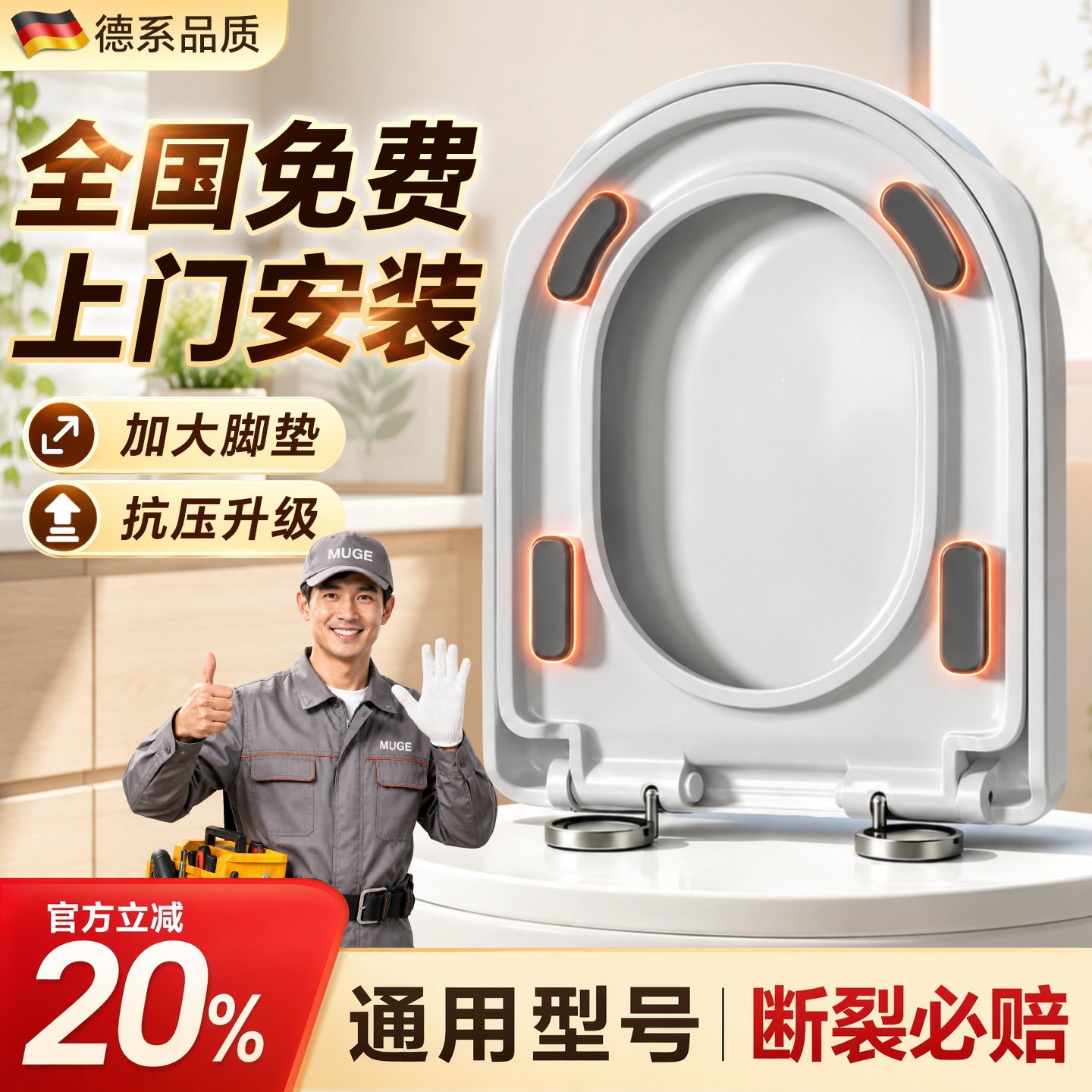 【免费安装+拆旧】抗断通用盖板图片