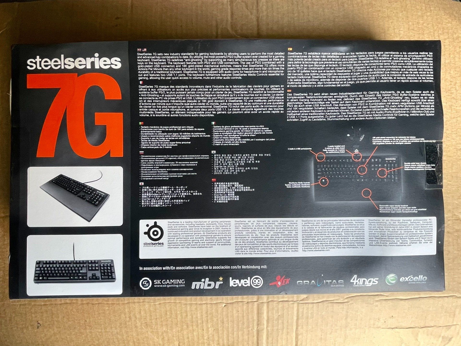 steelseries/赛睿 7g 黑轴机械键盘,专业游戏键