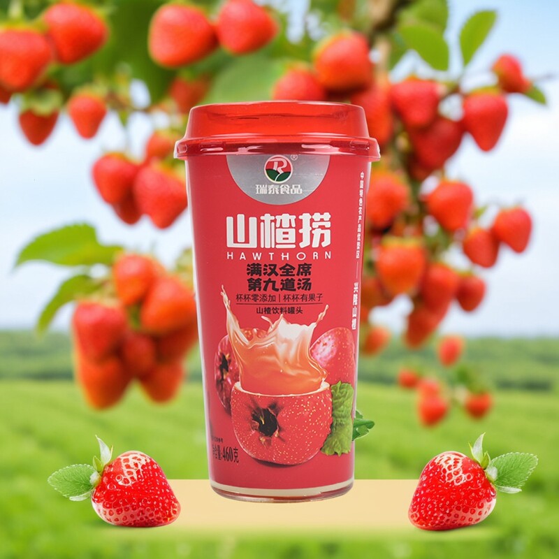 承德瑞泰食品 山楂捞 460g*6杯装 网红饮品 果汁 整箱饮料 营养