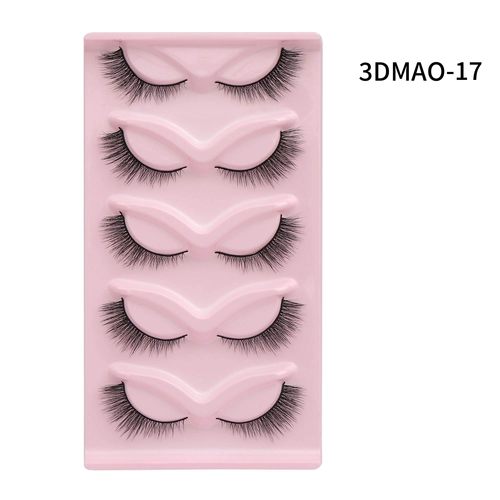 Cat eye Eyelashes 3D Natural False Lashes Fluffy Soft Cross