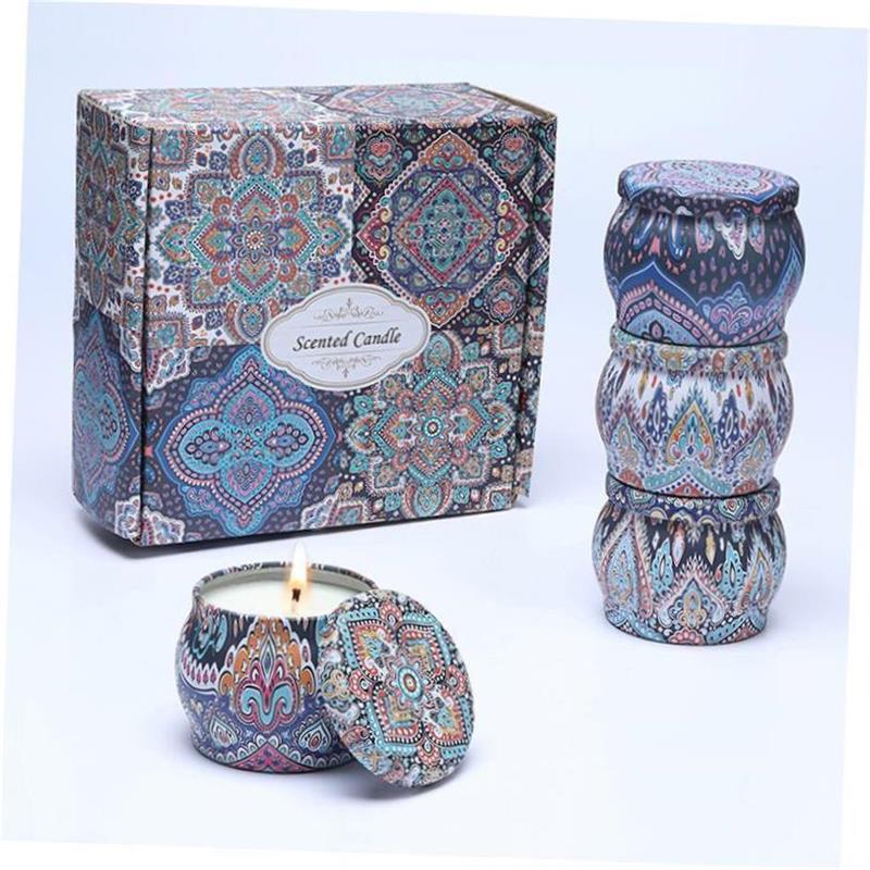 9-piece set Scented candles Soybean wax plant essential oil1