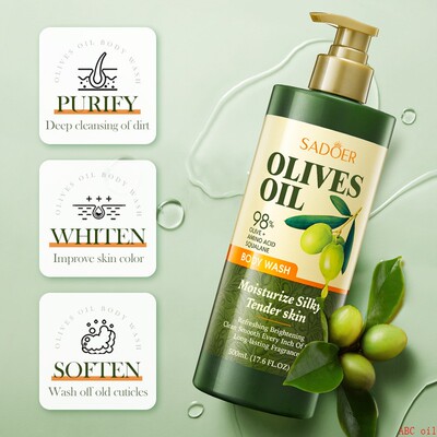 olive Shower Gel Body Wash Bath 500ml 橄榄沐浴露 嫩滑沐浴乳