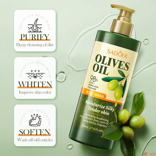 olive Shower Gel Body Wash Bath 500ml 橄榄沐浴露 嫩滑沐浴乳