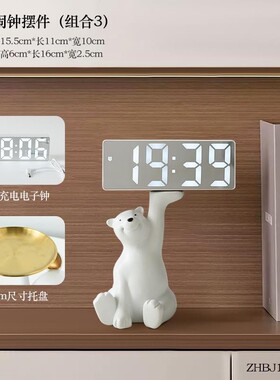 Mirror Digital Alarm Clock Table CSnooze Night LED Clocks
