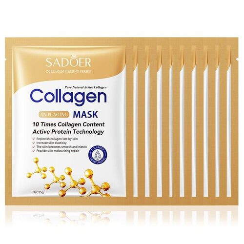10pcs Anti-wrinkle Collagen Face Mask Moisturizing Anti-agin
