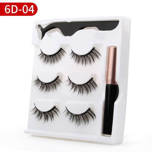 Magnetic False Eyelashes Natural Eye Lashes 磁性眼线液假睫毛