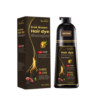 Shampoo Hair Dye White to Black Bubble Hair Colour