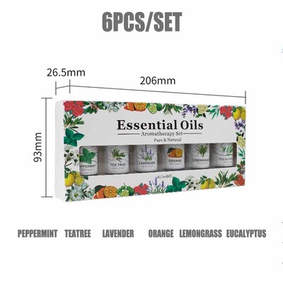 Aromatherapy essential oil set diffuser Gift essential oils