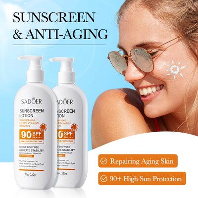 Sunscreen Lotion SPF90+ PA++++ UVA UVB Protection Cream