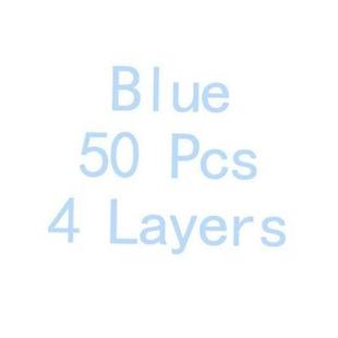 Mask Surgical Disposable 50Pcs Layers Face Medical Black