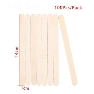 50-150 Pcs Ice Cream Popsicle Sticks Wooden Stirring Stick