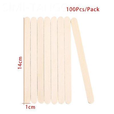 50-150 Pcs Ice Cream Popsicle Sticks Wooden Stirring Stick