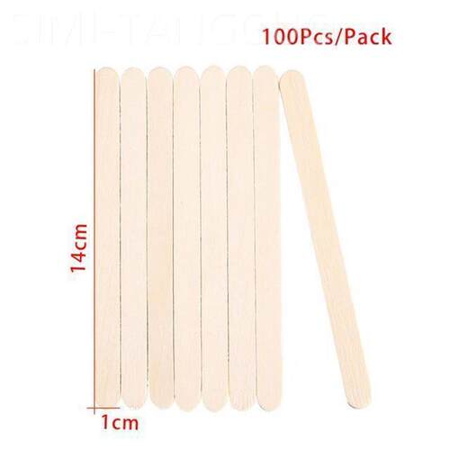 50-150 Pcs Ice Cream Popsicle Sticks Wooden Stirring Stick