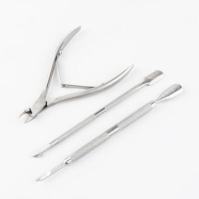 3pcs/set Stainless Steel Cuticle Nippers Nail Clipper Cutter