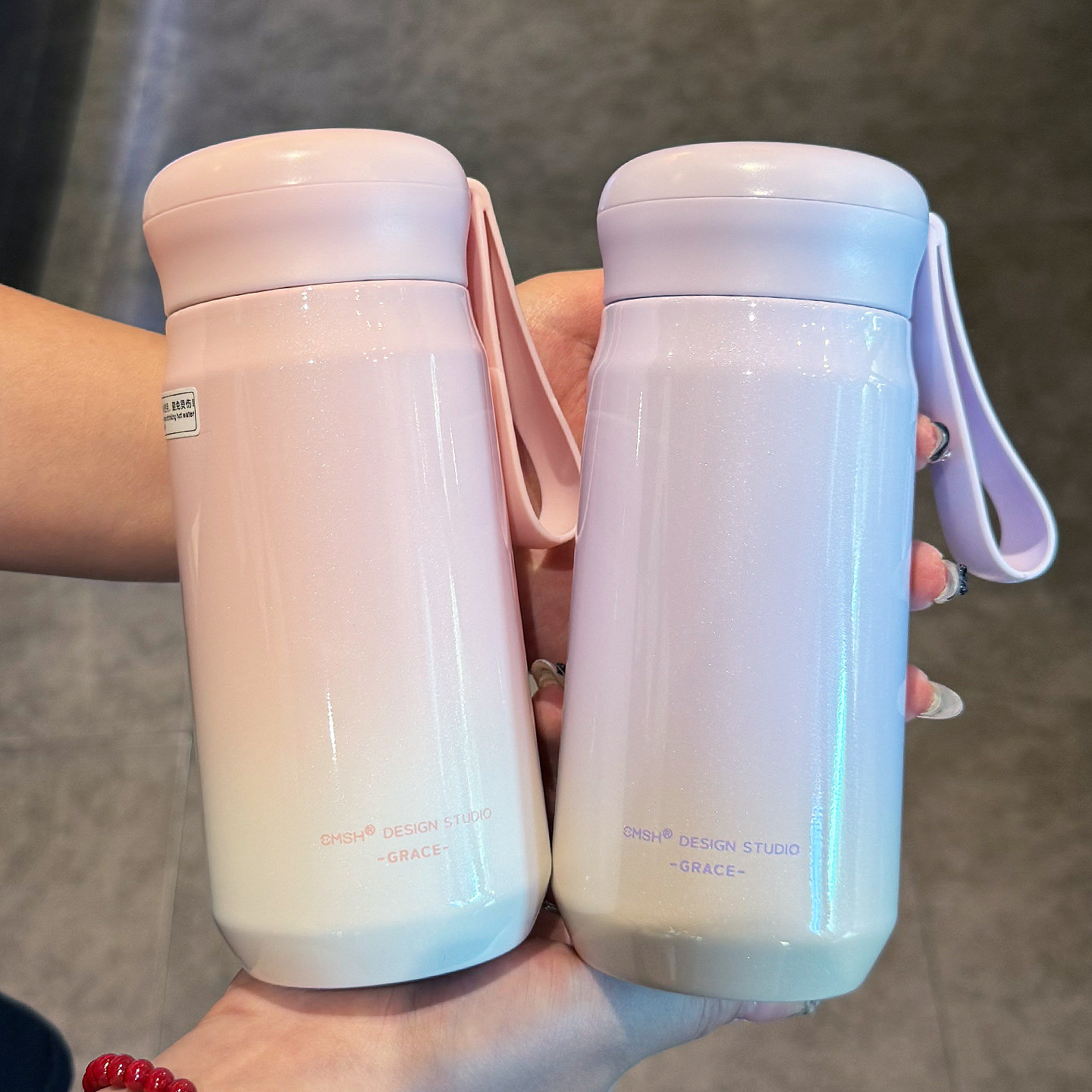 简约保温杯女生高颜值2025新款316不锈钢水杯女士办公室泡茶杯子