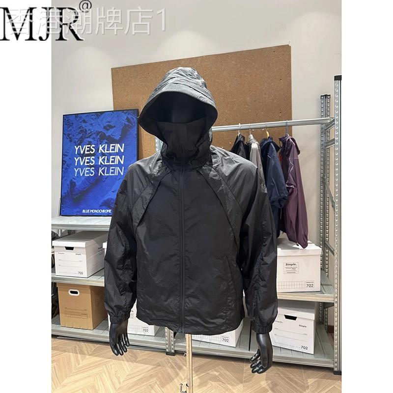 潮牌冰丝速干防晒衣男2026新款夏季薄款连帽防晒服户外运动冲锋衣