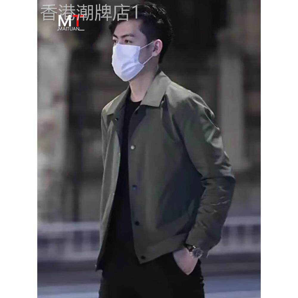 高端外套男士春秋冬季2025新款加棉加厚商务休闲行政夹克男款棉服