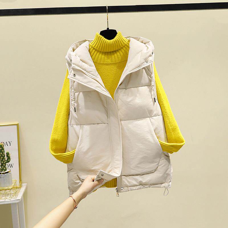 潮牌羽绒棉马甲女外搭2025秋冬新款韩版时尚外穿背心坎肩马夹外套