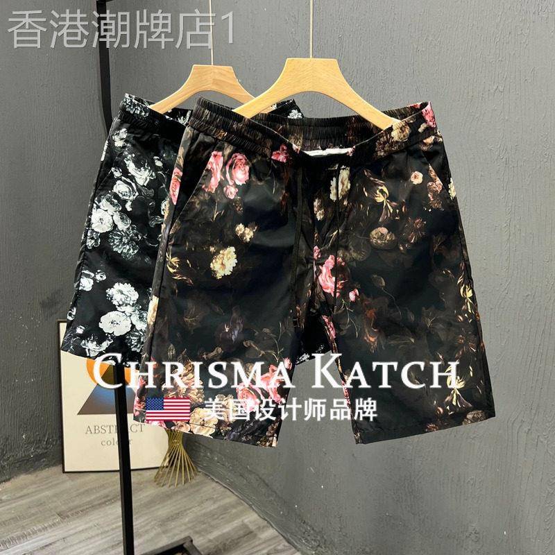 出口美国⭐Chrisma Katch~薄款百搭休闲印花沙滩五分裤男士外穿