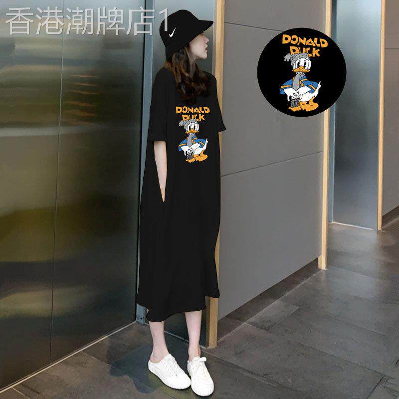 孕妇洋装可哺乳夏装卡通印花上衣夏天哺乳T恤裙子产后夏季外出