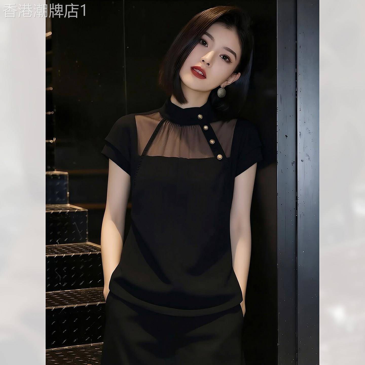 通勤复古显瘦薄款短袖衬衫女装夏季2026年新款小众上衣超好看小衫