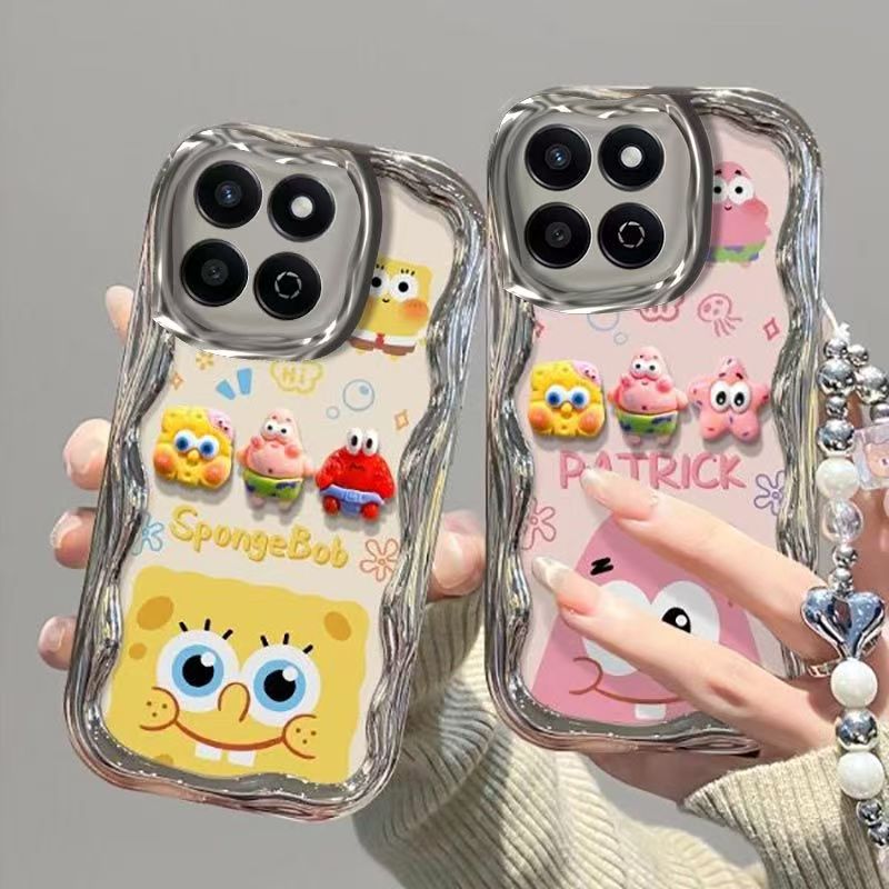 适用华为荣耀畅玩60plus手机壳alt-an00电镀软硅胶honor荣誉畅玩60pius保护套5g全包边防摔个性创意卡通女款