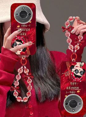 适用华为荣耀x60pro手机壳brp-anoo新年款honorx60保护套5g镜头全包防摔brc一an00个性创意荣誉x60i卡通女潮