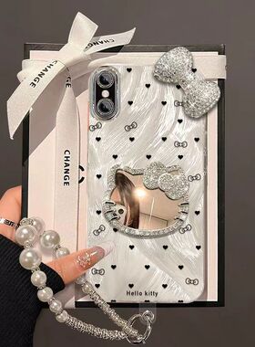 适用苹果xsmax手机壳卡通支架A2104软iPhonexr保护套A2108全包边防摔xsmas个性平果xs创意ip10x简约A1865女款