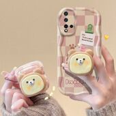 创意n0va5卡通支架mova5可爱女款 适用华为nova5pro手机壳sea al00软硅胶nove5保护套全包边防摔sea一al10个性