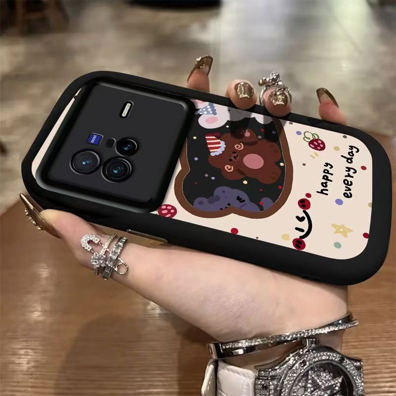 vivo x80pro手机壳v2185a软硅胶vlvox80保护套5g镜头全包防摔v2183a个性创意viv0x80卡通可爱vovix80por女款