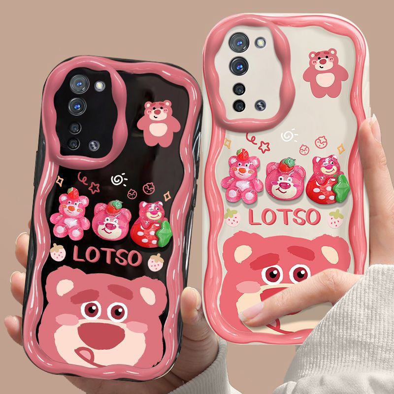 草莓熊软硅胶手机壳潮牌