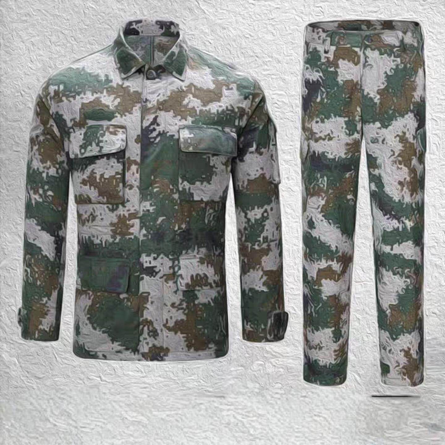 正版全套学生迷彩军训劳保服休闲工地干活服装耐磨抗撕结实耐穿