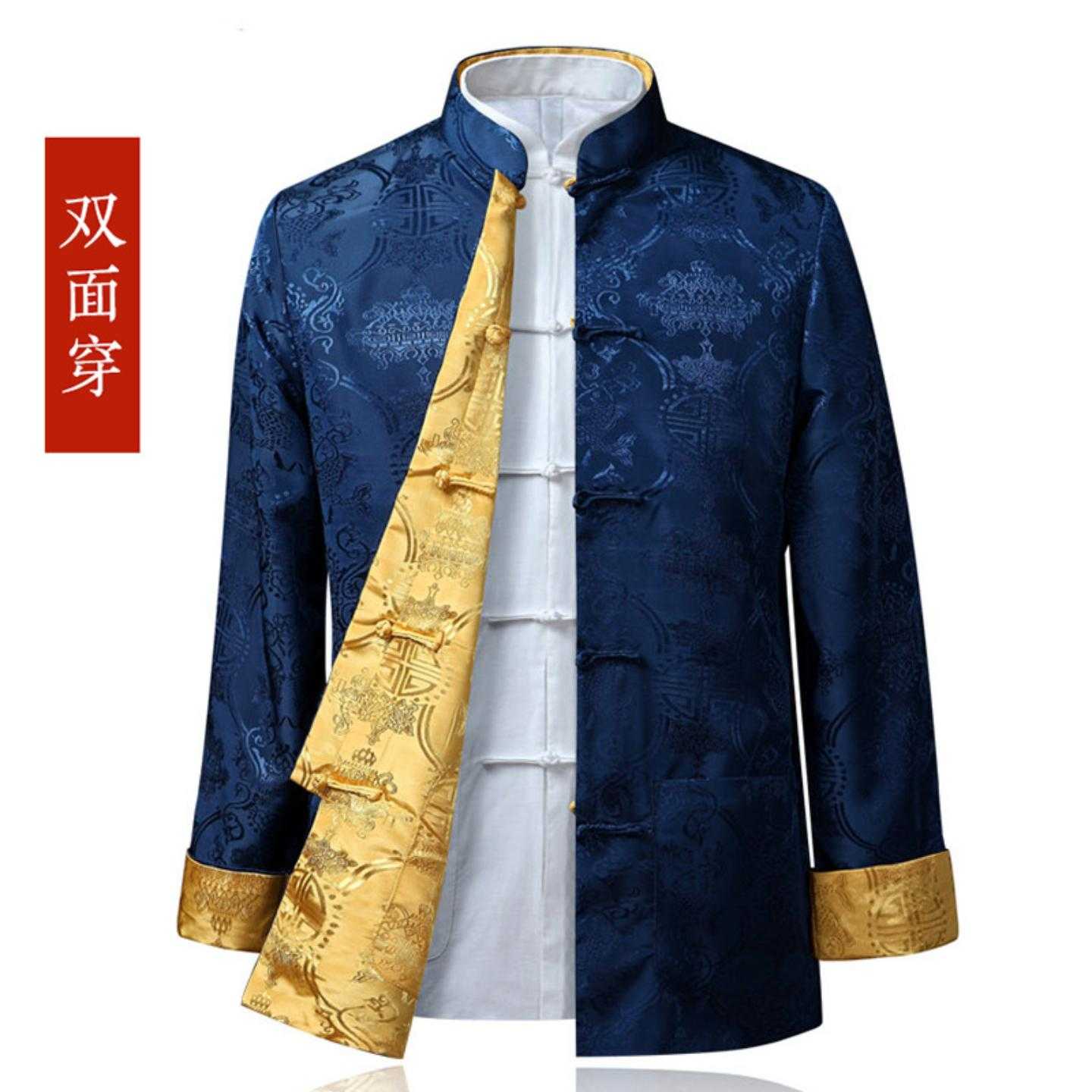 春秋款男式唐装外套汉服男复古