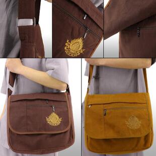 礼佛束口拜拜包双肩包居士单肩背包手提拉链手拿袋斜挎罗汉袋子