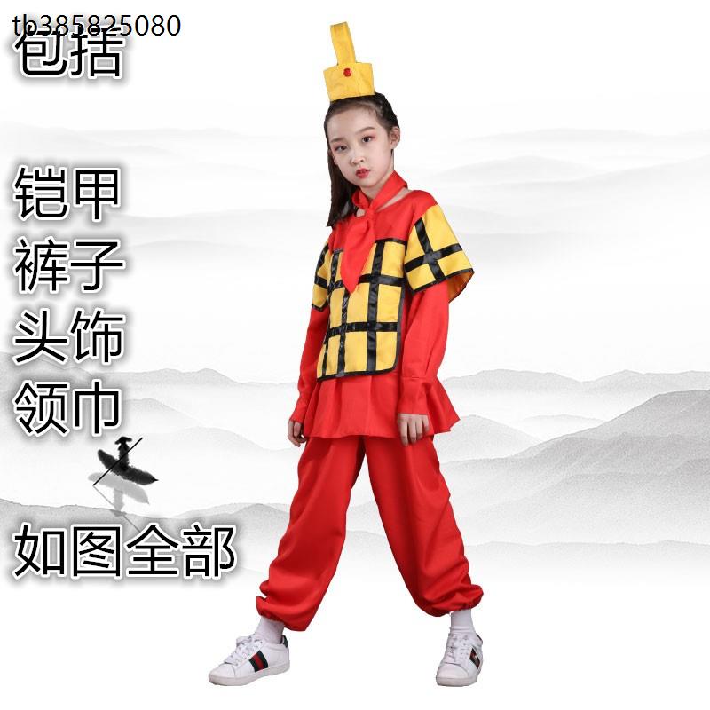 儿童盔甲演出服兵马俑花