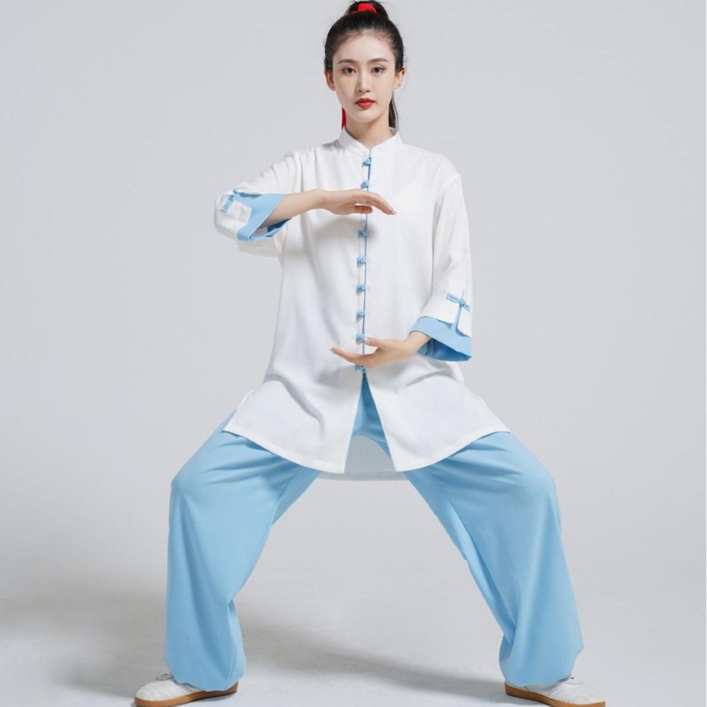 御承太极服武术服女高端棉麻