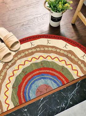 Entrance Doormat Anti Slip Floor Mat Boho Style Bedroom