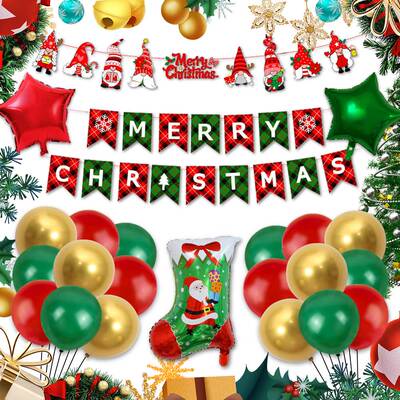 Christmas Balloon Suit Christmas Party Party Decoration Set