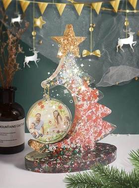 DIY Crystal Epoxy Resin Mold for Christmas Tree Photo Frame