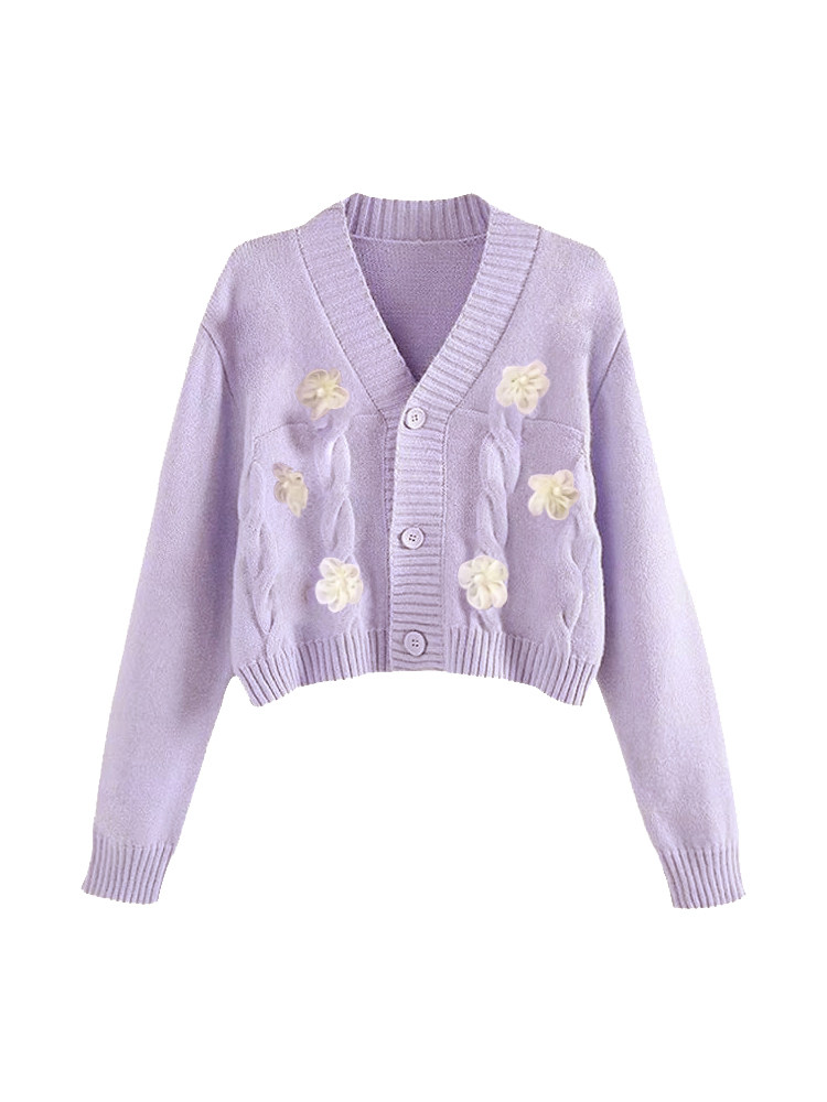 2024 새로운 쇼핑몰 여성 니트 카디건 짧은 재킷 스웨터 핫 스타일 이른 봄 가을 다목적 작은 여성