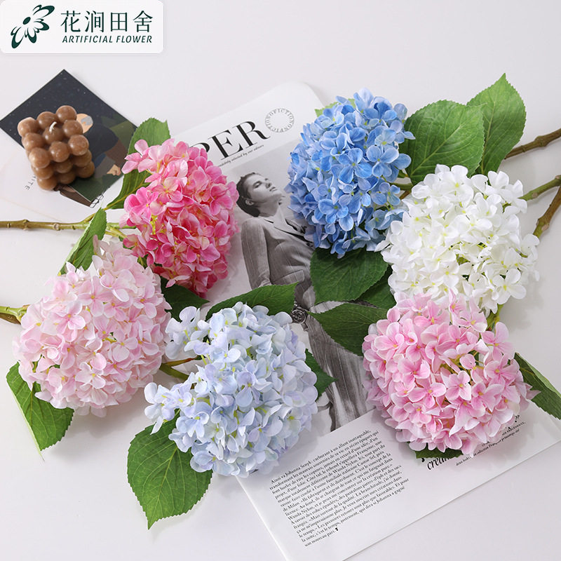 短枝清新绣球仿真花家