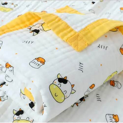 婴儿浴巾纯棉纱布8层新生