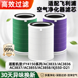 适配飞利浦空气净化器滤芯AC3833/36/37过滤网FY4150/AC3855/58