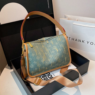 CITEX LV官方旗舰店今年流行牛仔布豌豆包包2025新款潮网红爆款时