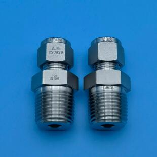 FITOK飞托克卡套直通终端3/8×1/2NPT阳螺纹 型号SS-CM-FL6-NS8