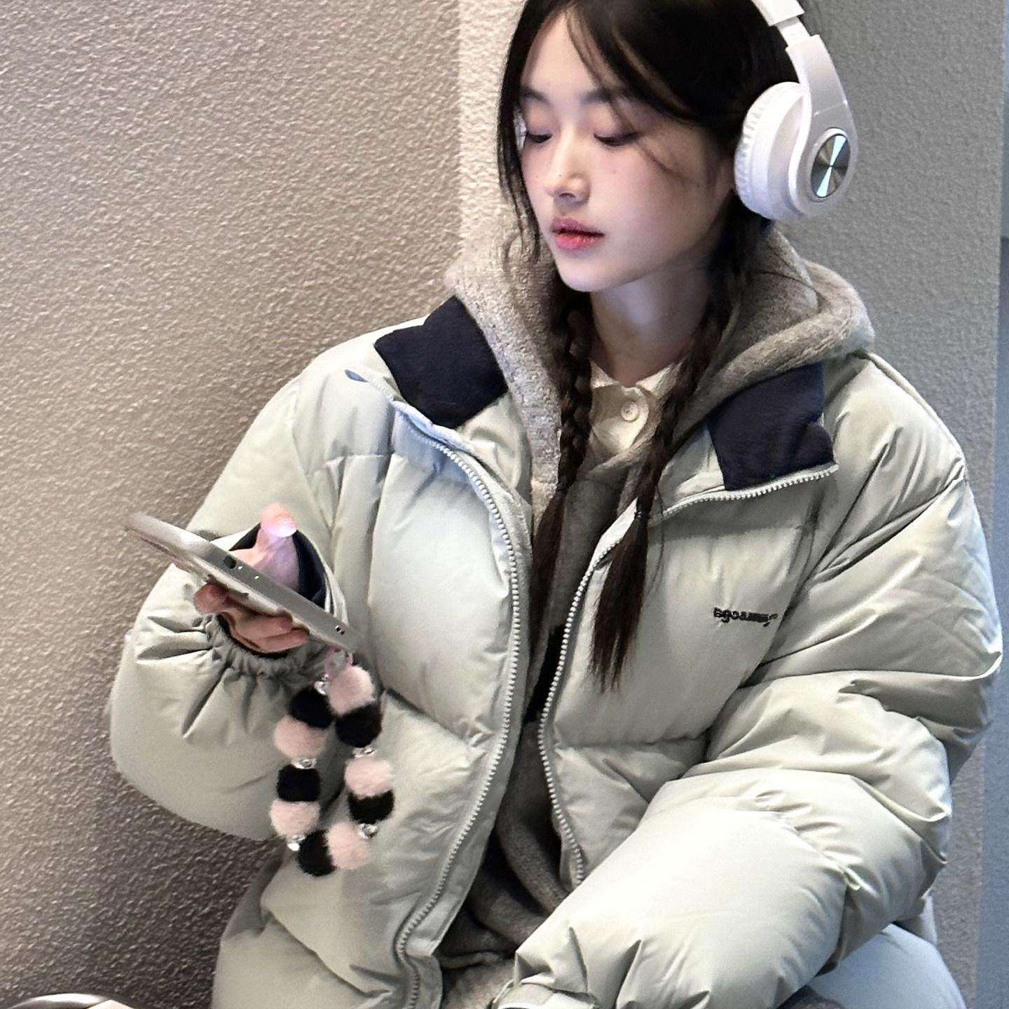 棉服女2024新款冬季棉衣小个子面包服韩系宽松情侣羽绒棉袄外套潮