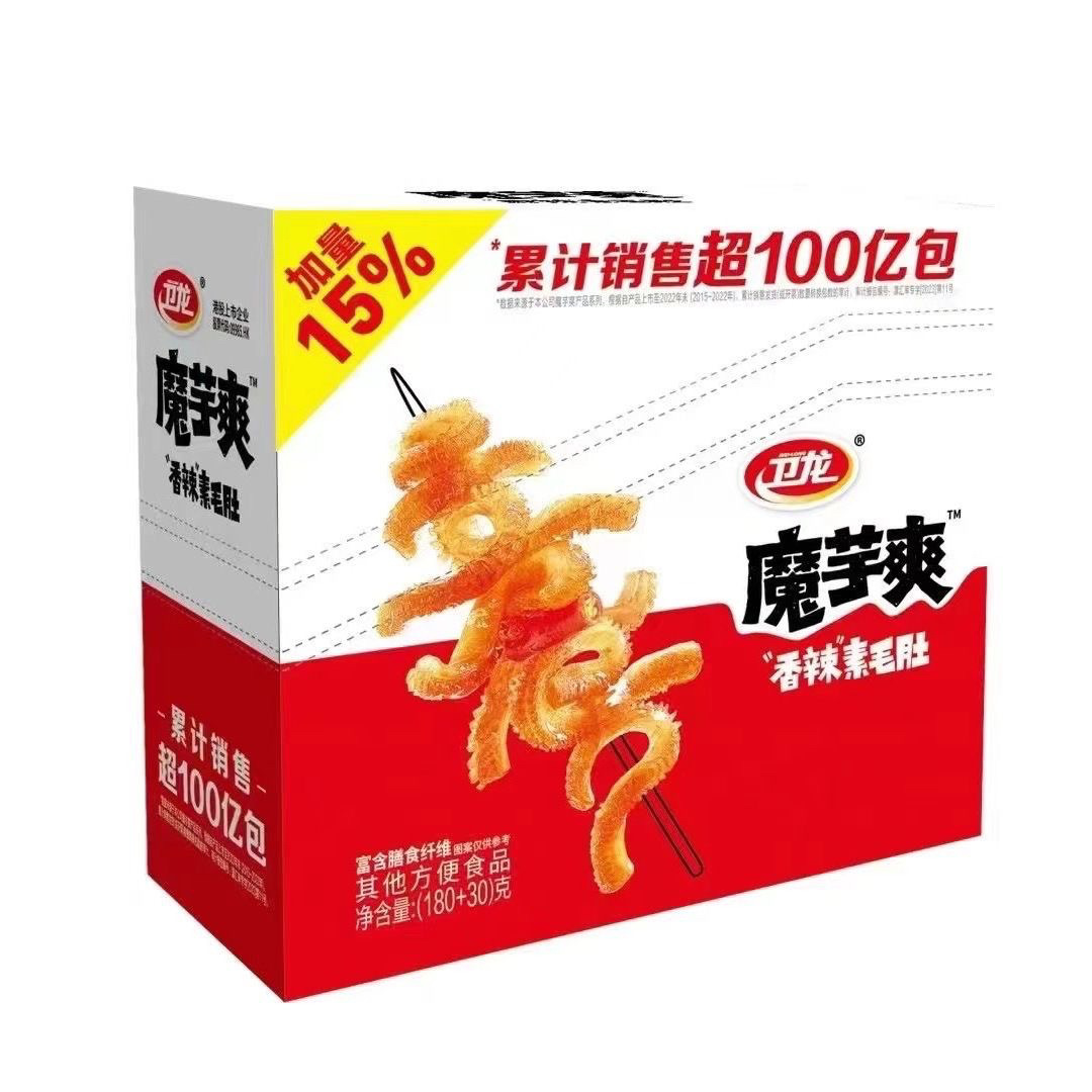 【加量30g】魔芋爽50g/180g辣条素毛肚素牛肚休闲小零食包邮